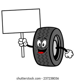 Tire with Sign