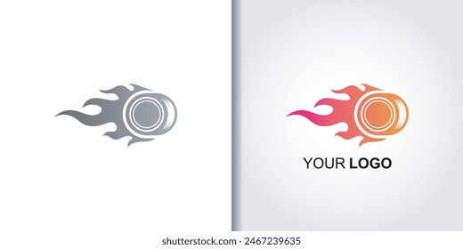 tire speed logo template vector