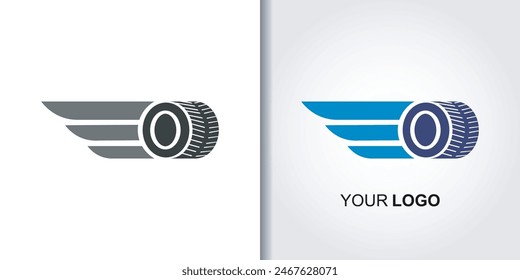 Plantilla del logotipo de tire speed race