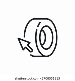 tire store web navigation icon sign vector