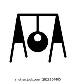 Tire Swing Icon Vector Symbol Design Illustration