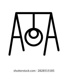 Tire Swing Icon Vector Symbol Design Illustration