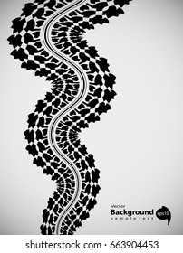 tire track abstract background, transportation design