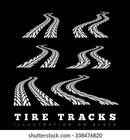 Tire track background