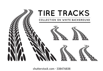 Tire track background