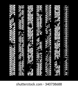 Tire track background