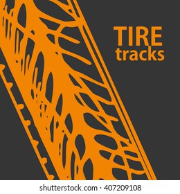 Tire track background