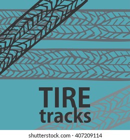 Tire track background