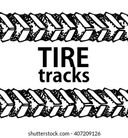 Tire track background
