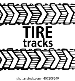 Tire track background