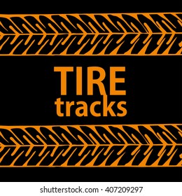 Tire track background