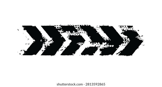 Tire Track . Design Element . Car tread silhouette . Mud splash grunge texture	