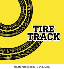 Tire track print 