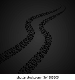 Tire track print 