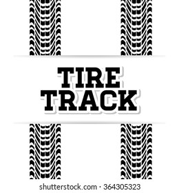 Tire track print 