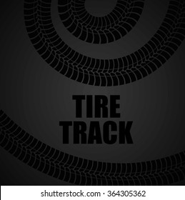 Tire track print 