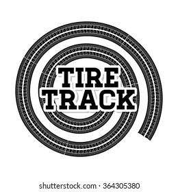 Tire track print 
