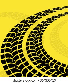 Tire track print 