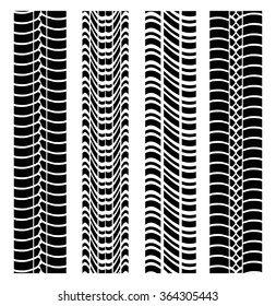 Tire track print 