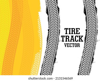 Tire track print mark background