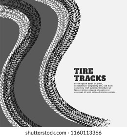 tire track print marks background