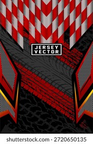FUNDO VERMELHO DA PISTA DO PNEU PARA A CAMISA DE SUBLIMAÇÃO