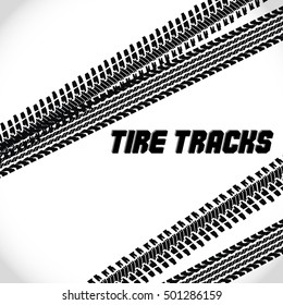 Tire track road. Vector illustration EPS10. 