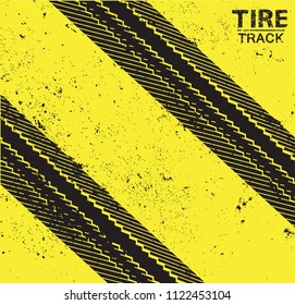 Tire track tackground.Grunge tire track.
