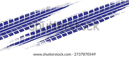 Tire track. Tyre mark of car, bike, motorcycle with grunge effect on white background.vector Eps10.