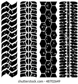 Tire tracks