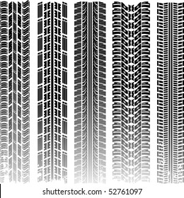 Tire tracks