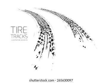 Tire tracks background