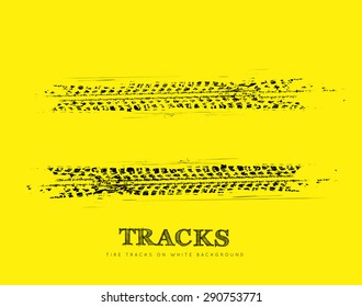 Tire tracks background