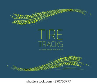 Tire tracks background