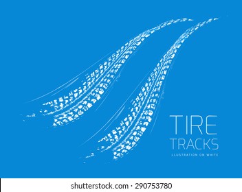 Tire tracks background