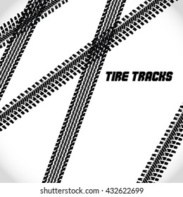 Tire tracks background