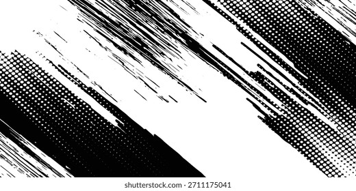 Tire tracks background for rally, drift, motocross, off-road and other auto and motorsport. Black tire marks on a white background with a worn effect and splashes of dirt. Vector isolated texture