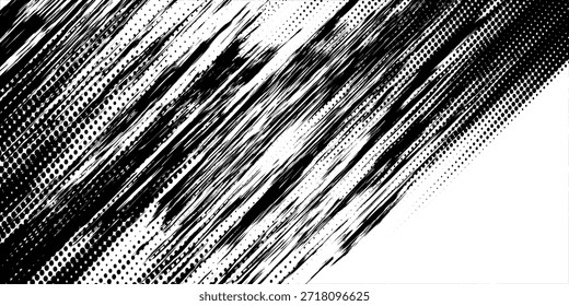 Tire tracks background for rally, drift, motocross, off-road and other auto and motorsport. Black tire marks on a white background with a worn effect and splashes of dirt..