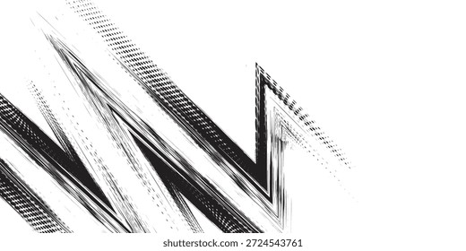 Fondo de Pistas de neumáticos para rally, drift, motocross, off-road y otros deportes automovilísticos y de motor. Marcas de neumáticos negros sobre un fondo blanco con un efecto desgastado y salpicaduras de suciedad. Vector textura aislada