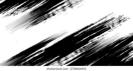 Pneus faixas fundo para rali, deriva, motocross, off-road e outros auto e automobilismo. Marcas pretas de pneu em um fundo branco com um efeito gasto e respingos de sujeira. Textura isolada do vetor