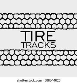 Tire tracks background.Vector Illustration