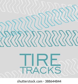 Tire tracks background.Vector Illustration