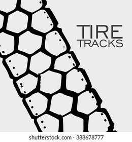 Tire tracks background.Vector Illustration