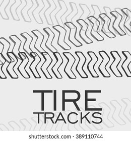 Tire tracks background.Vector Illustration