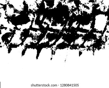 Tire Tracks . Dirty Grunge Tire Tracks . Vector Print illustration.