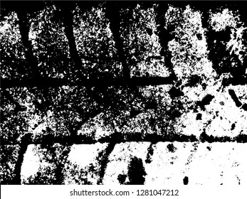 Tire Tracks . Dirty Grunge Tire Tracks . Vector Print illustration.