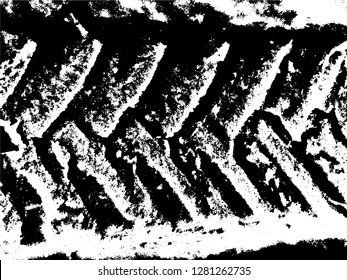 Tire Tracks . Dirty Grunge Tire Tracks . Vector Print illustration.