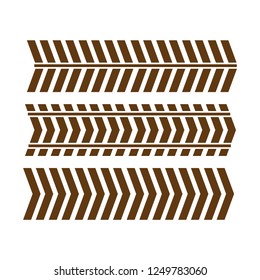 Tire tracks grunge texture. Tire tracks vector pattern