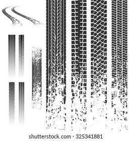 Tire tracks set