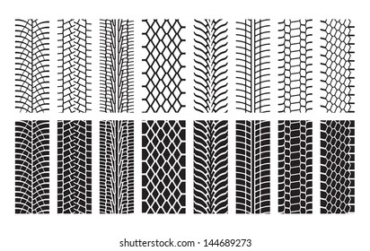 Tire Tracks, trace of the wheel